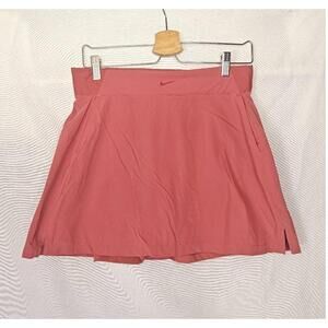 Nike Dri-FIT Bliss Mid-Rise Training‎ Skort Skirt Pink Rust Stretch DA1059-691 L